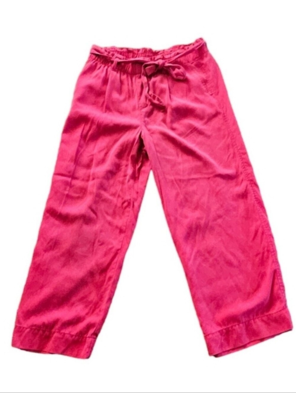 Ann Taylor Factory Belted High Rise Ankle Pants Red Size 10 - Picture 9 of 9